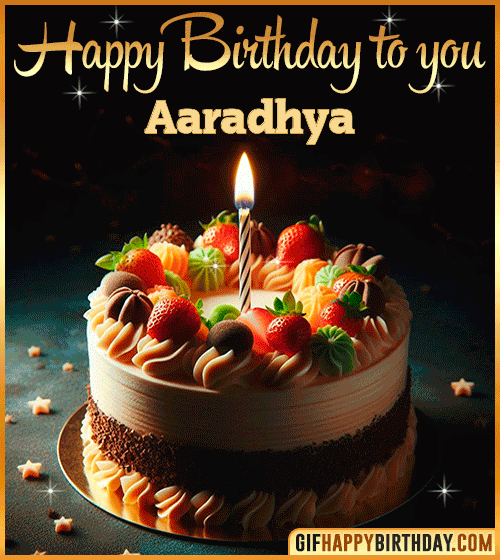 Happy Birthday to you gif Aaradhya