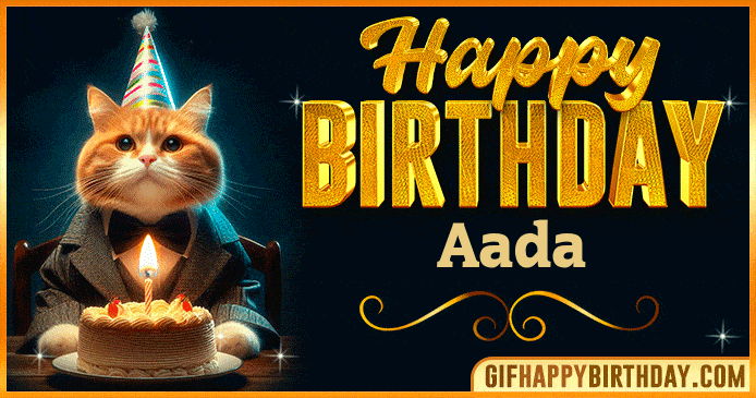 GIF Happy BirthDay Aada