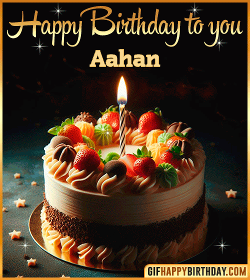 Happy Birthday to you gif Aahan